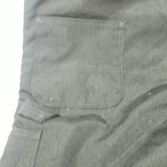 Carhartt Dungarees Adult 46x32 Black Overalls Quilted Duck Bib Double Knee Mens - Picture 13 of 15